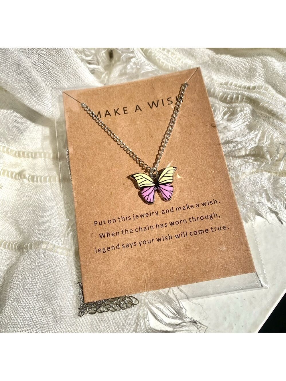 🦋For Butterfly Lovers boho adjustable dreamy necklace w prairie country vibe